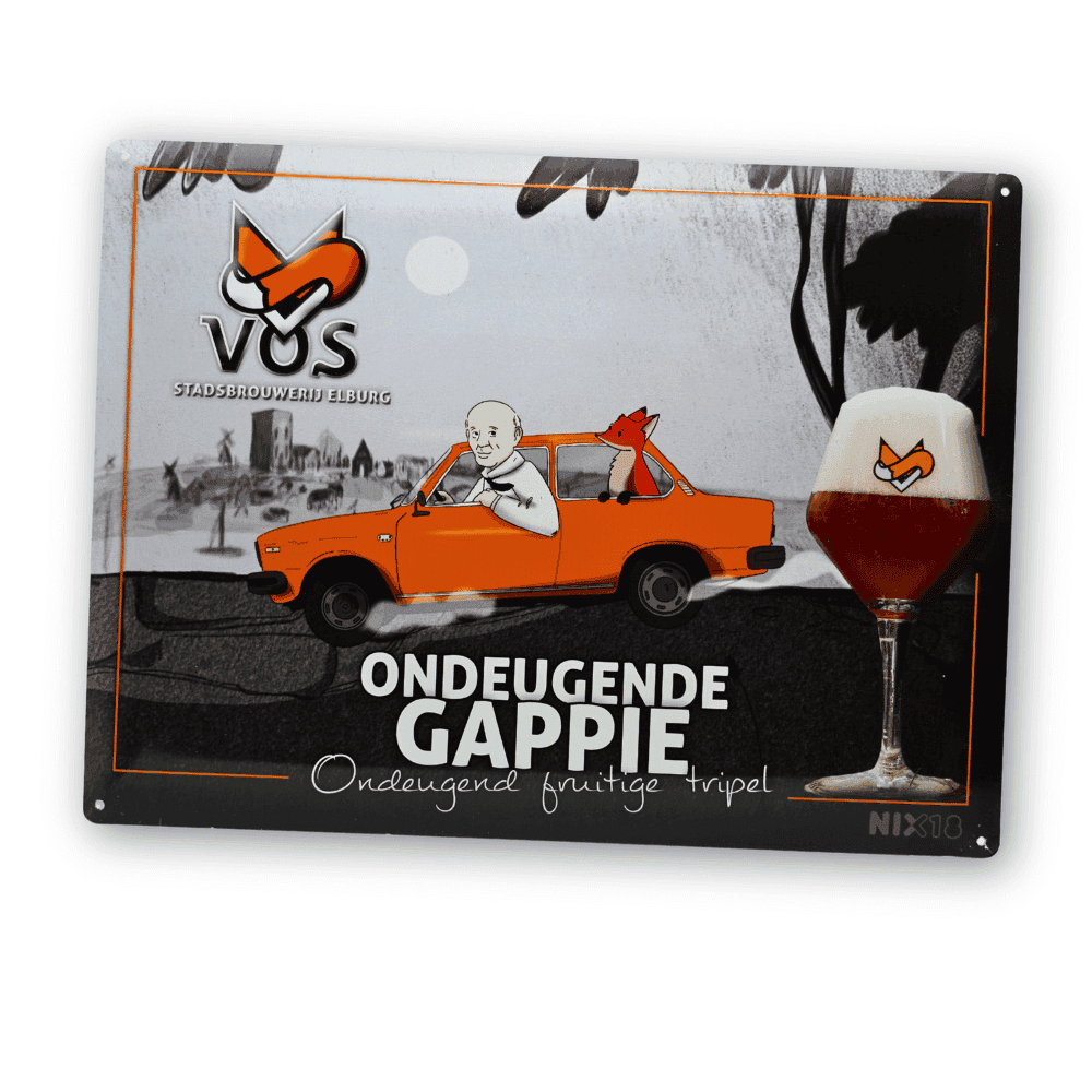 Muurbord – Ondeugende Gappie (30x40 cm)